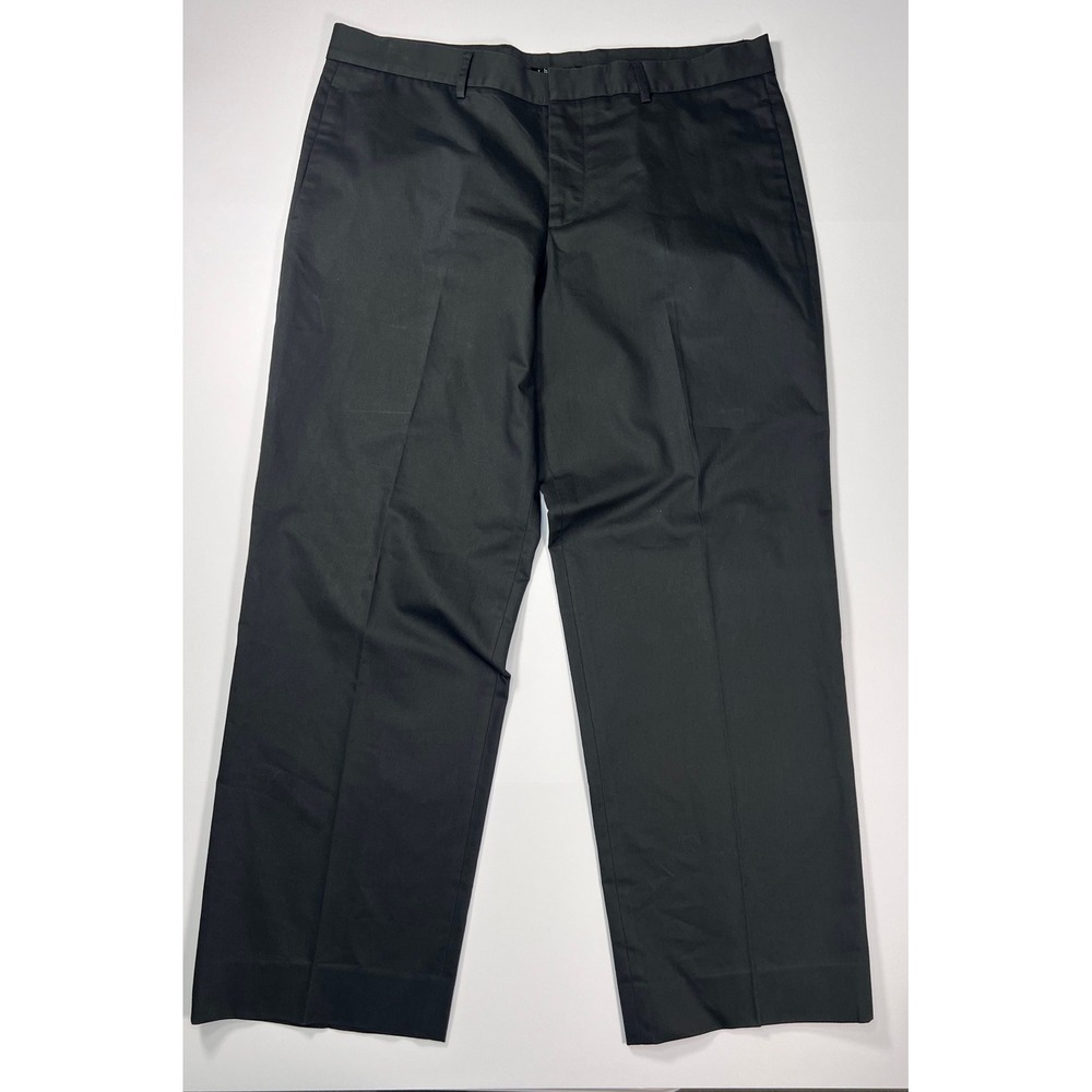 Theory Trousers Mens 38 Black Cotton Blend Straight Leg Made in USA
